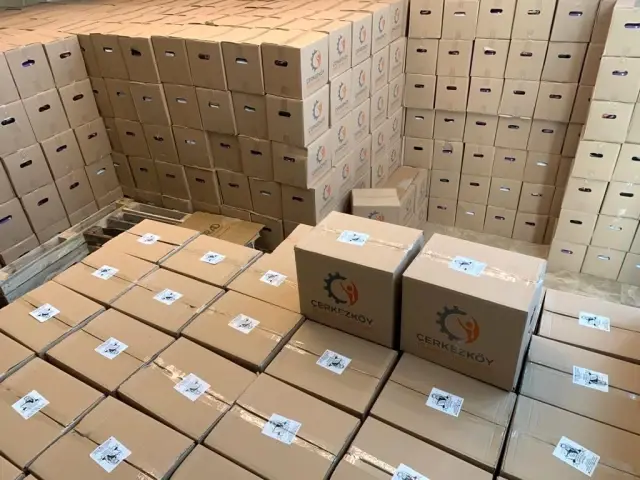 Çerkezköy TSO'dan erzak kolisi desteği Çerkezköy TSO'dan erzak kolisi desteği