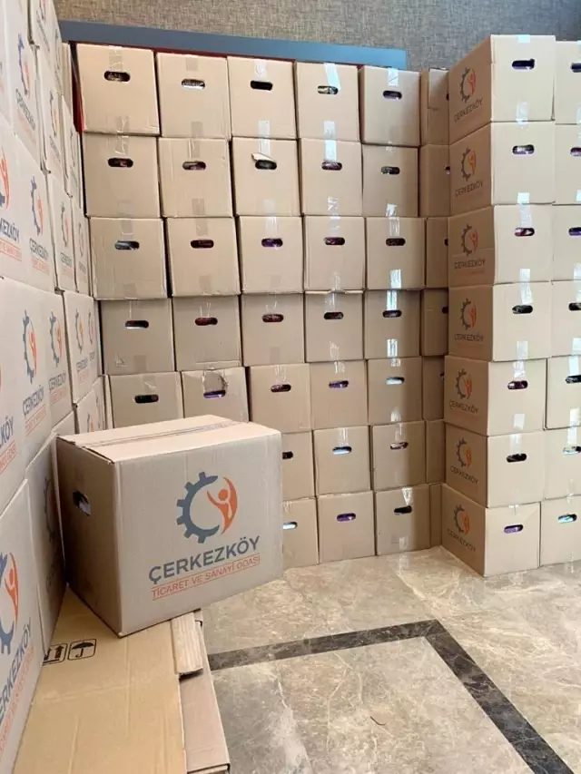Çerkezköy TSO'dan erzak kolisi desteği Çerkezköy TSO'dan erzak kolisi desteği