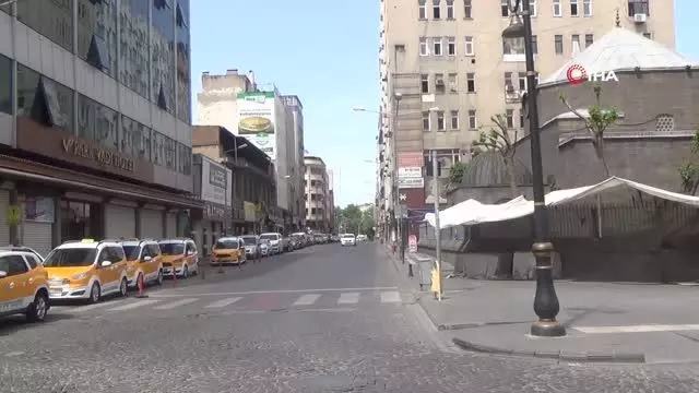 Diyarbakır'da tam kapanmanın 5'inci gününde de sessizlik sürüyor Diyarbakır'da tam kapanmanın 5'inci gününde de sessizlik sürüyor