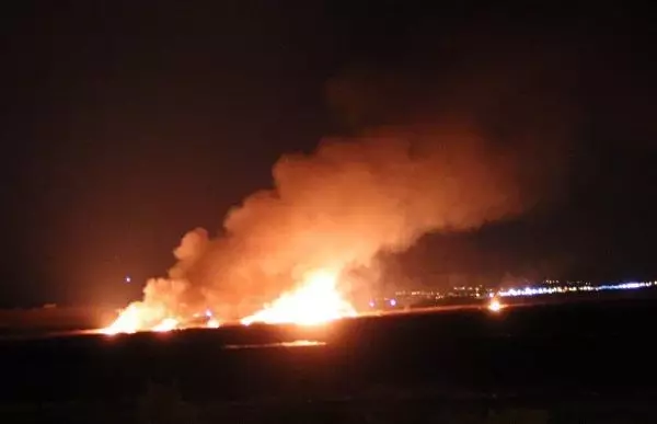 Erzincan'da kuş cenneti alev alev yanıyor Erzincan'da kuş cenneti alev alev yanıyor