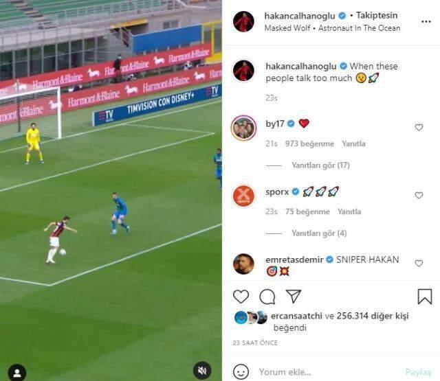 Hakan Çalhanoğlu tartıştığı Zlatan Ibrahimovic'i takipten çıktı Hakan Çalhanoğlu tartıştığı Zlatan Ibrahimovic'i takipten çıktı