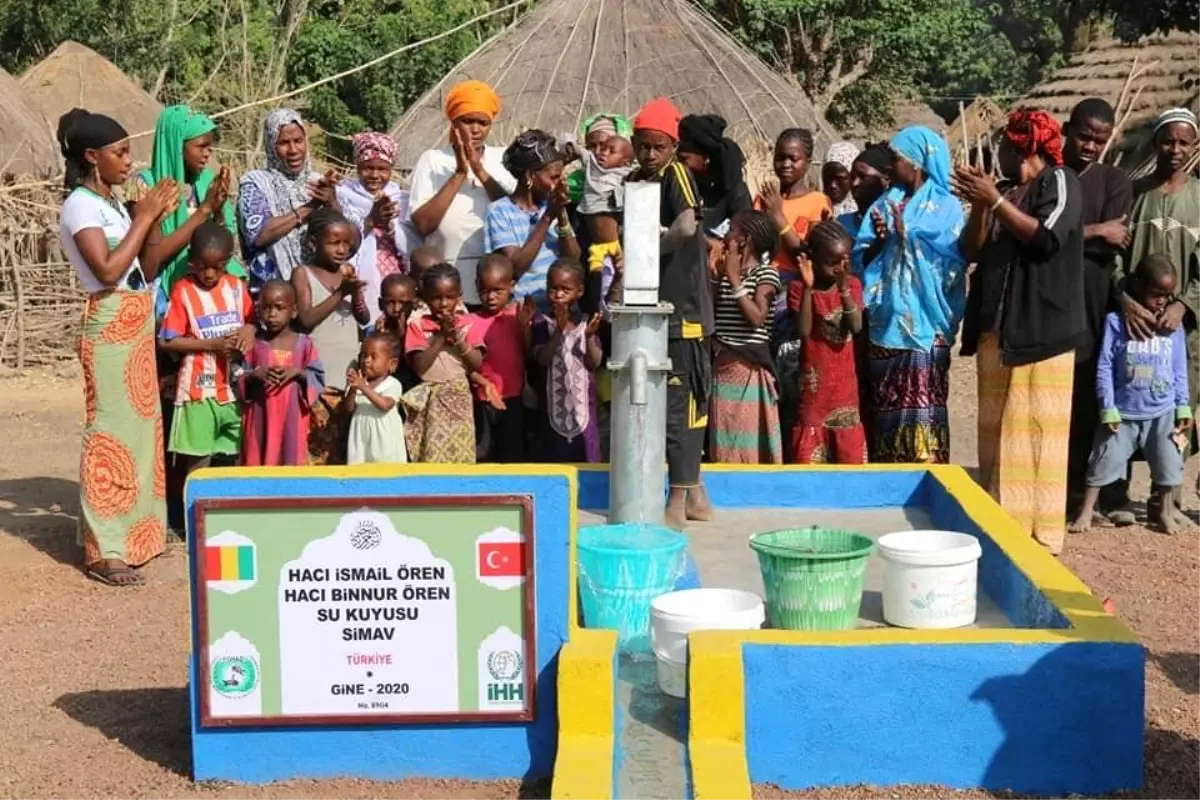 Hayırsever esnaftan Gine'ye su kuyusu hayrı