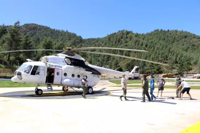 Muğla'da 2 yangın helikopteri göreve başladı Muğla'da 2 yangın helikopteri göreve başladı
