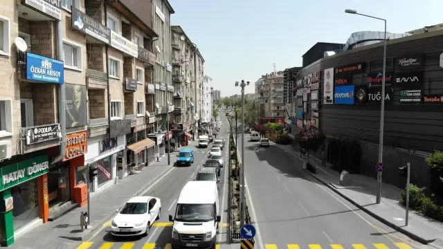 Nevşehir'de kısıtlamada trafik yoğunluğu Nevşehir'de kısıtlamada trafik yoğunluğu