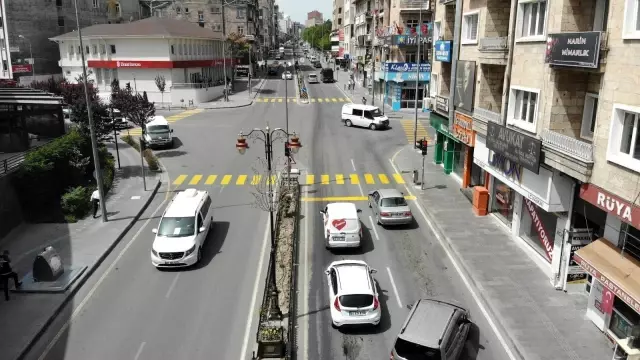 Nevşehir'de kısıtlamada trafik yoğunluğu Nevşehir'de kısıtlamada trafik yoğunluğu