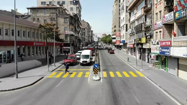 Nevşehir'de kısıtlamada trafik yoğunluğu Nevşehir'de kısıtlamada trafik yoğunluğu