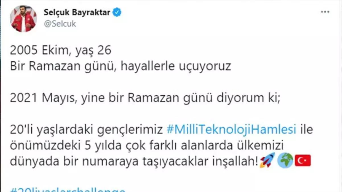 Selçuk Bayraktar'ın '20 yaş challenge' paylaşımına beğeni yağdı! İşte 2005 yılına ait ilk İHA deneme uçuşları