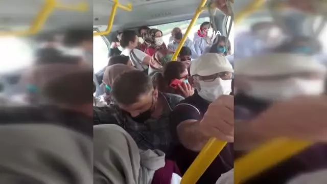 Bursa'da tam kapanmada toplu taşımalarda yoğunluk! Bursa'da tam kapanmada toplu taşımalarda yoğunluk!