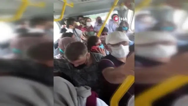 Bursa'da tam kapanmada toplu taşımalarda yoğunluk! Bursa'da tam kapanmada toplu taşımalarda yoğunluk!