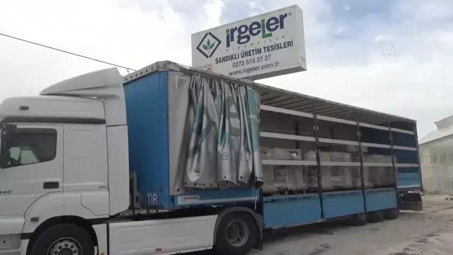 AFYONKARAHİSAR - Jeotermal ısıtmalı serada üretilen meyve fidanları, yurt dışına gönderiliyor AFYONKARAHİSAR - Jeotermal ısıtmalı serada üretilen meyve fidanları, yurt dışına gönderiliyor