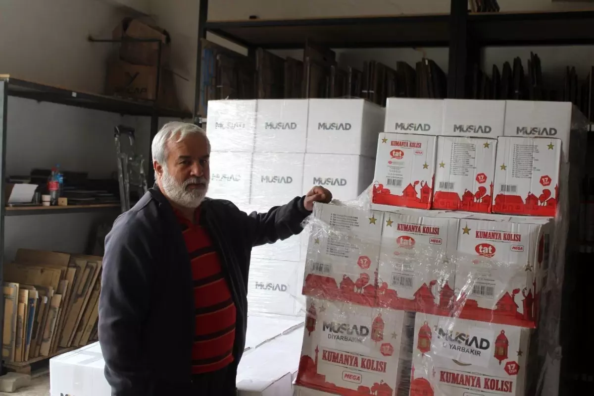 Diyarbakır'da bin 100 aileye yardım kolisi