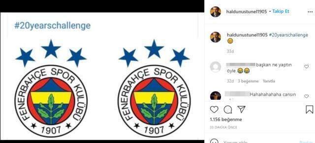 Haldun Üstünel, 20'li yaşlar akımına dahil olduğu paylaşımda Fenerbahçe'yle dalga geçti Haldun Üstünel, 20'li yaşlar akımına dahil olduğu paylaşımda Fenerbahçe'yle dalga geçti