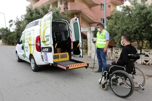 Kapanma sürecinde 'Engelsiz Taksi' uygulaması Kapanma sürecinde 'Engelsiz Taksi' uygulaması