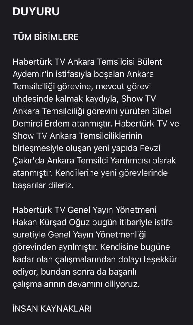 MHP ile yaşanan gerginlik sonrası Habertürk'te peş peşe ayrılıklar MHP ile yaşanan gerginlik sonrası Habertürk'te peş peşe ayrılıklar