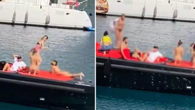 Tekneyle denize açılıp çıplak poz veren turist kadınlar gözaltına alındı Tekneyle denize açılıp çıplak poz veren turist kadınlar gözaltına alındı