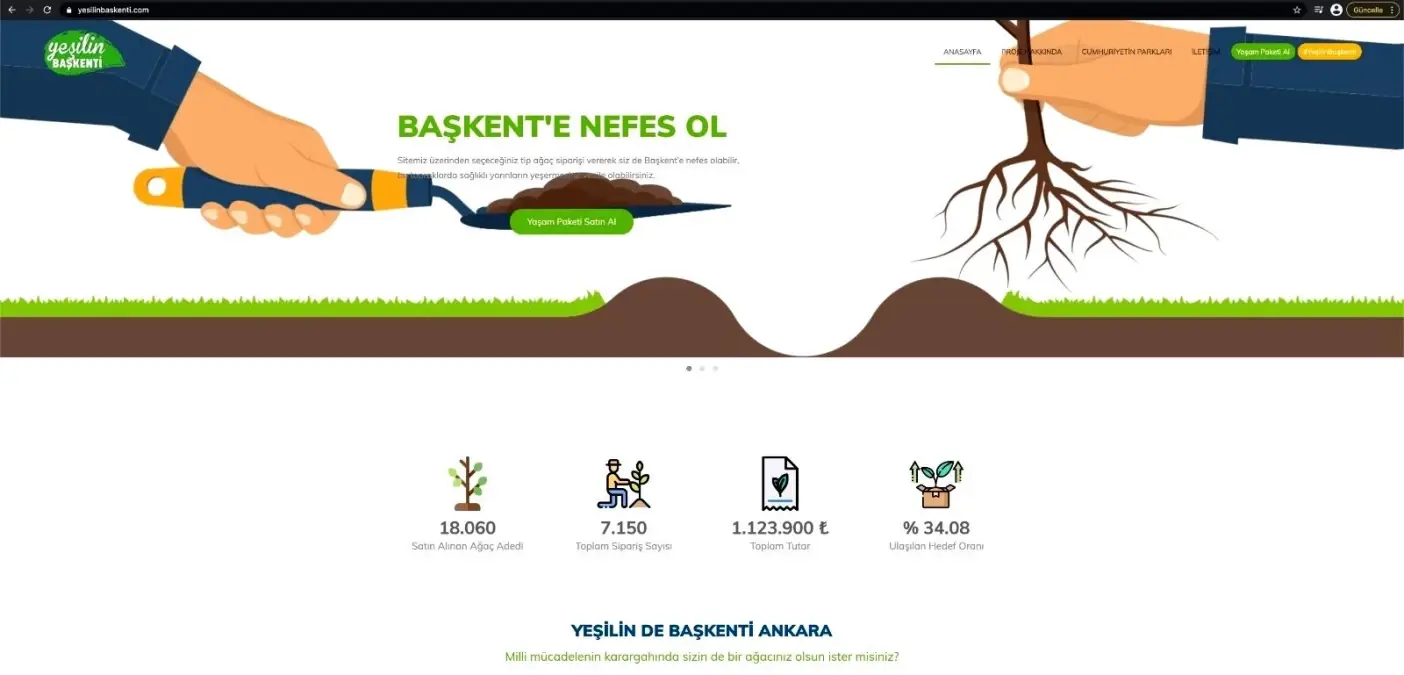 'Yeşilin Başkenti' kampanyasına yoğun ilgi