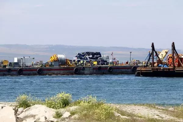 1915 Çanakkale Köprüsü'nde ana halatlar tamamlanıyor