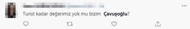 Bakan Çavuşoğlu'nun 'Turistin görebileceği herkesi aşılayacağız' açıklaması sosyal medyada gündem yarattı Bakan Çavuşoğlu'nun 'Turistin görebileceği herkesi aşılayacağız' açıklaması sosyal medyada gündem yarattı
