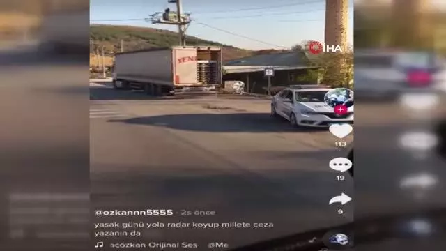 Sosyal medyada canlı yayın yaparken kendisini durduran polislere küfreden tır sürücüsüne 1 yıl 9 ay 26 gün hapis Sosyal medyada canlı yayın yaparken kendisini durduran polislere küfreden tır sürücüsüne 1 yıl 9 ay 26 gün hapis