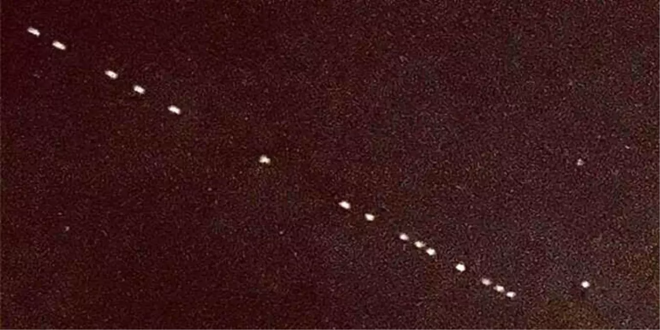 Ankara semalarında 'Starlink' uyduları görüldü