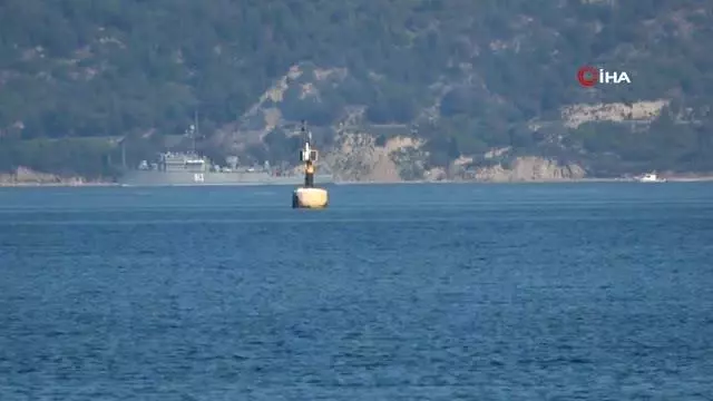 Rus mayın tarama gemisi 'Kovrovets' Çanakkale Boğazı'ndan geçti Rus mayın tarama gemisi 'Kovrovets' Çanakkale Boğazı'ndan geçti