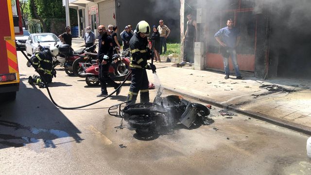 tamirhaneye birakilan motosiklet alev alev ya 2 14116240 o