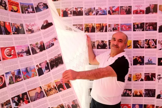 Cumhurbaşkanı Erdoğan'a hayranlığını dile getirerek 8 buçuk yılda 2 bin 23 adet şiir yazdı Cumhurbaşkanı Erdoğan'a hayranlığını dile getirerek 8 buçuk yılda 2 bin 23 adet şiir yazdı