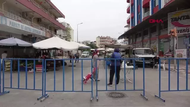 ANTALYA SERİK'TE 10 NOKTADA PAZAR KURULDU ANTALYA SERİK'TE 10 NOKTADA PAZAR KURULDU