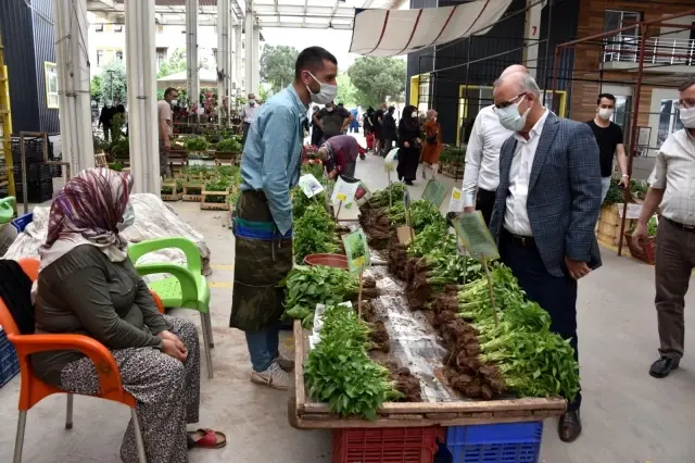Başkan Kayda kısıtlamada açılan pazaryerlerini denetledi