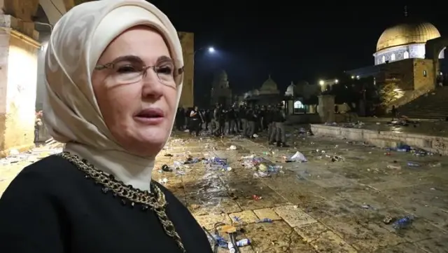 Emine Erdoğan, Mescid-i Aksa'daki İsrail zulmüne sessiz kalmadı Emine Erdoğan, Mescid-i Aksa'daki İsrail zulmüne sessiz kalmadı