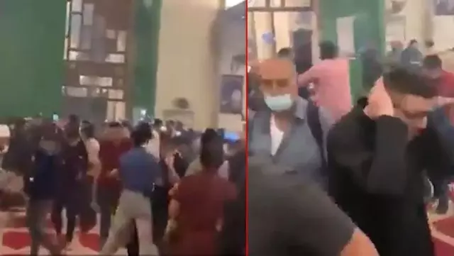 İsrail polisinin Mescid-i Aksa'nın içindeki cemaate saldırdığı görüntüler ortaya çıktı İsrail polisinin Mescid-i Aksa'nın içindeki cemaate saldırdığı görüntüler ortaya çıktı