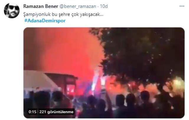 Adana Demirspor taraftarları sosyal medyada şampiyonluğu kutluyor