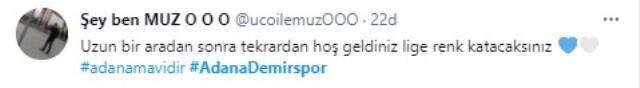 Adana Demirspor taraftarları sosyal medyada şampiyonluğu kutluyor