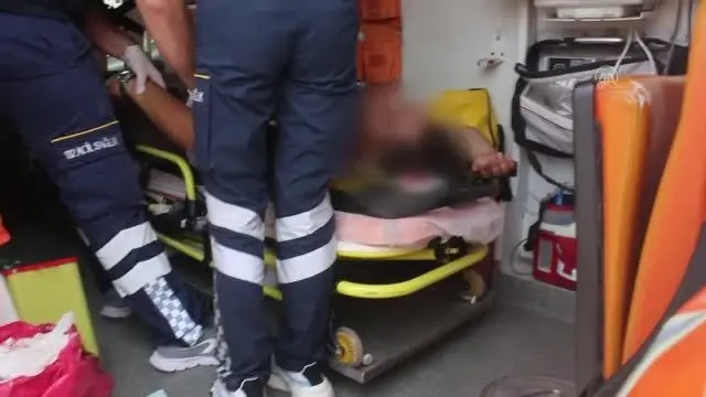 Devrilen motosikletin sürücüsü ağır yaralandı