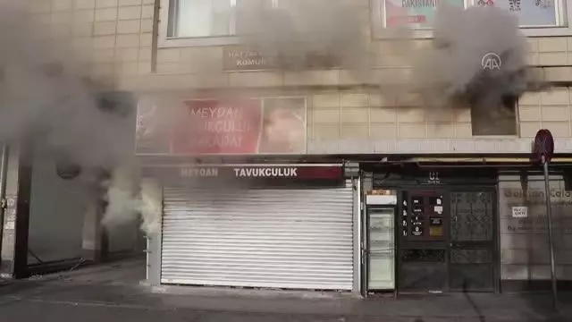 İş yerinde çıkan yangın hasara neden oldu İş yerinde çıkan yangın hasara neden oldu