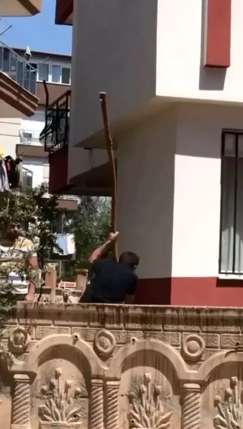 Kiracısına kızdı, 2 metrelik sopa ile saldırdı Kiracısına kızdı, 2 metrelik sopa ile saldırdı