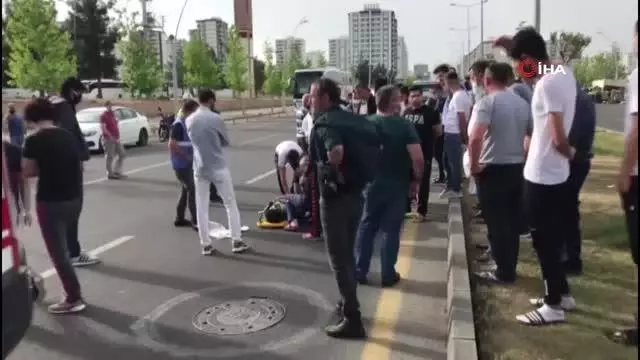 Otomobilin çarptığı göçmen ağır yaralandı Otomobilin çarptığı göçmen ağır yaralandı