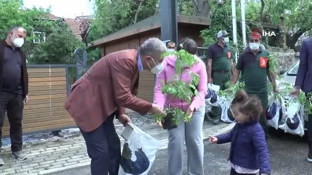 Üsküdarlı annelere Anneler Gününde mor salkım sürprizi Üsküdarlı annelere Anneler Gününde mor salkım sürprizi