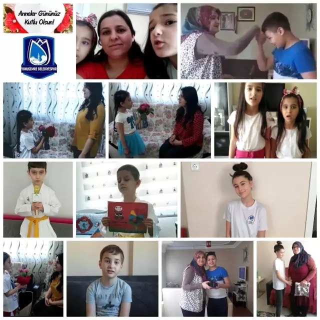 Yunusemreli sporcular annelerini duygulandırdı Yunusemreli sporcular annelerini duygulandırdı