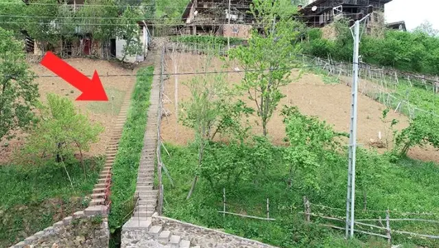 10 yıl önce aralarında tartışma yaşayan komşular, evlerine çıkabilmek için aynı yola 2 farklı merdiven yaptı 10 yıl önce aralarında tartışma yaşayan komşular, evlerine çıkabilmek için aynı yola 2 farklı merdiven yaptı