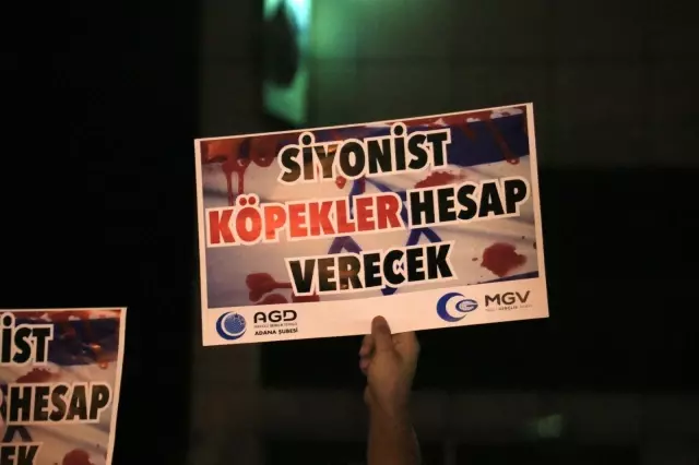 Adana'da ABD Konsolosluğu önünde Mescid-i Aksa eylemi Adana'da ABD Konsolosluğu önünde Mescid-i Aksa eylemi