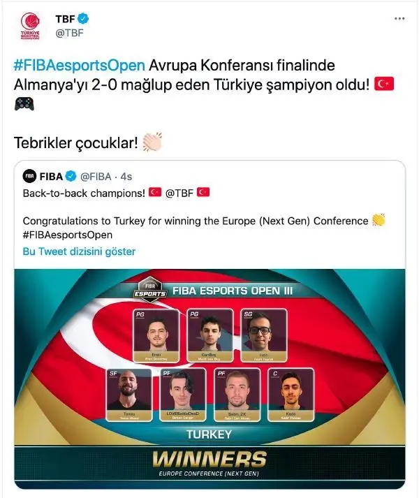 E-Spor'da gururlandıran başarı E-Spor'da gururlandıran başarı