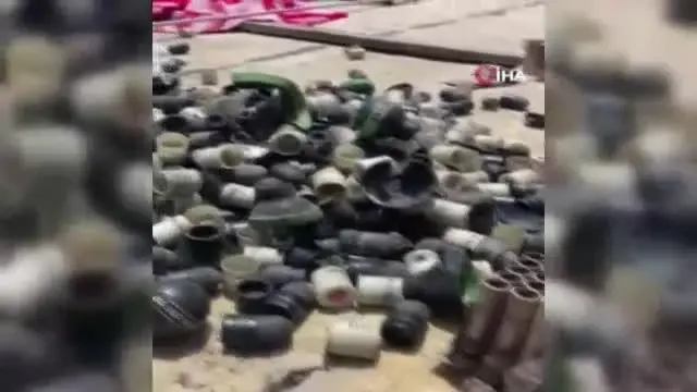 Filistinliler, boş kovanlarla Mescid-i Aksa şeklini oluşturdu Filistinliler, boş kovanlarla Mescid-i Aksa şeklini oluşturdu