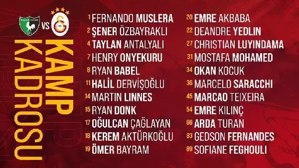 Galatasaray, Denizlispor maçı hazırlıklarını tamamladı Galatasaray, Denizlispor maçı hazırlıklarını tamamladı