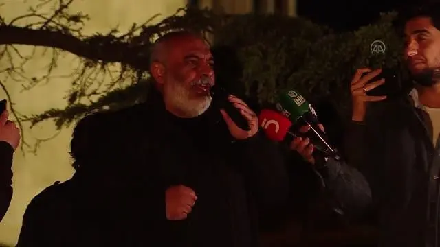 İsrail'in Mescid-i Aksa saldırıları İstanbul'da protesto edildi İsrail'in Mescid-i Aksa saldırıları İstanbul'da protesto edildi
