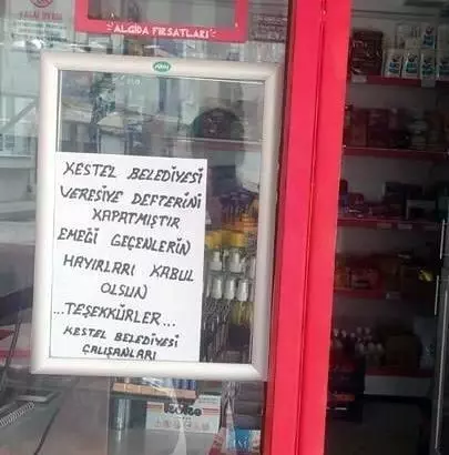 Kestel'de veresiye defterleri belediye tarafından kapatıldı