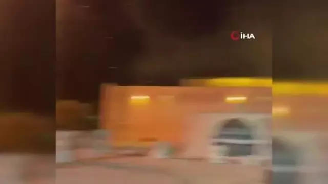 Mescid-i Aksa'nın bahçesinde yangın