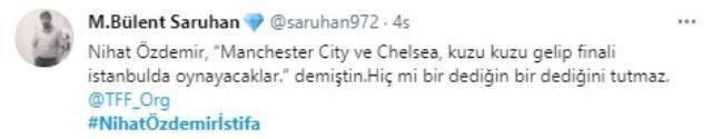 Nihat Özdemir'e tepkiler çığ gibi büyüyor! İstifaya davet edildiği paylaşımlar sosyal medyada gündeme oturdu Nihat Özdemir'e tepkiler çığ gibi büyüyor! İstifaya davet edildiği paylaşımlar sosyal medyada gündeme oturdu