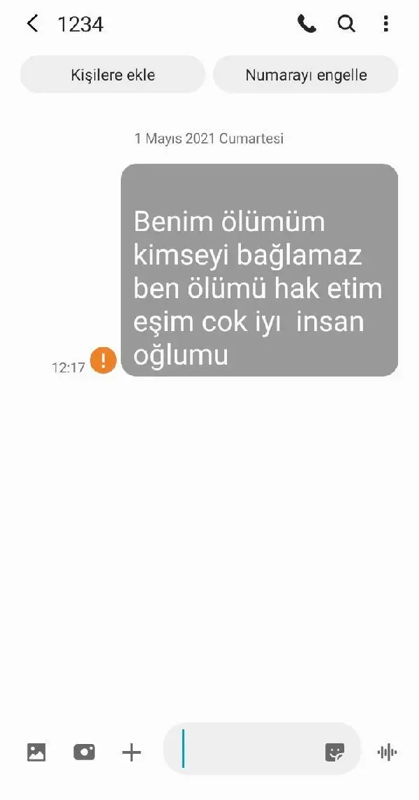 Son dakika haberi: TELEFONUNDA 'ÖLÜMÜ HAK ETTİM' MESAJI BULUNMUŞTU, 10 GÜN SONRA CESEDİNE ULAŞILDI Son dakika haberi: TELEFONUNDA 'ÖLÜMÜ HAK ETTİM' MESAJI BULUNMUŞTU, 10 GÜN SONRA CESEDİNE ULAŞILDI