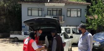 Türk Kızılay Mudanya'da 150 aileye yardım ulaştırdı